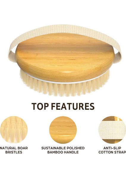 Ξ Ny Ue Zhang 1 Paket Kuru Vücut Fırçası, Duş Fırçası Islak ve Kuru Fırçalama, Selülit ve Lenfatik Için Kuru Fırça, Yumuşak Vücut Peelingi (Yurt Dışından) indirimleri