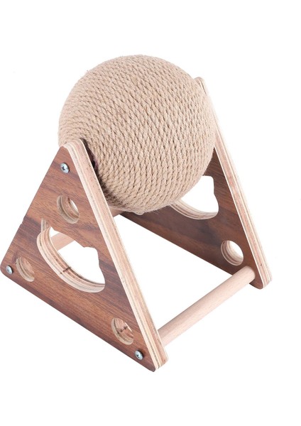 Oyuncaklar Scratcher Sisal Halat Topu Tırmalama Sonrası Ahşap Standı Anti-Scratch Scratcher Kediler Için Çivileri Keskinleştirin, C (Yurt Dışından)