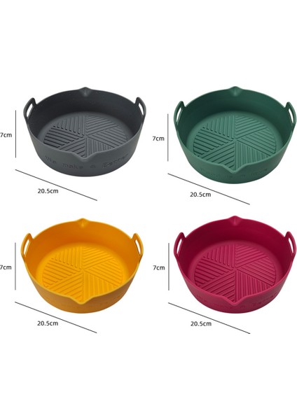 Xin Yue Zhang Yeniden Kullanılabilir Silikon Hava Fritöz Astar Sepeti Kare Hava Fritöz Pot Tepsi Airfryer Aksesuarları Için Isıya Dayanıklı Gıda Pişirme C (Yurt Dışından)