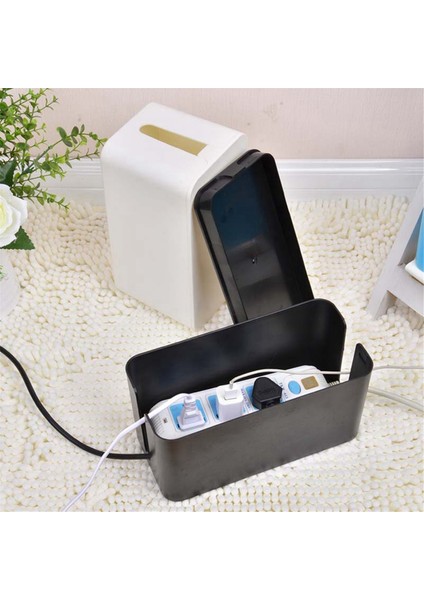 Kablo Düzenleme Kutusu,ev ve Ofis Sistemi Için Kablo Düzenleme Kutusu-Güç Şeritlerini-Kabloları Kapatmak ve Gizlemek, Aşırı Gerilim Koruyucu A (Yurt Dışından) modelleri