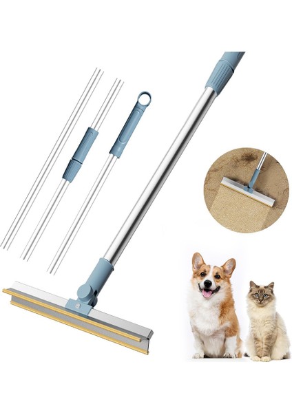 Evcil Hayvan Saçları Için Yeniden Kullanılabilir Sökücü Ayarlanabilir Uzun Saplı Halı Tırmık Sökücü Gömülü Kürk Kazıyıcı ve Köpek Tüyleri Çıkarıcı (Yurt Dışından) fırsatları