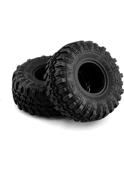 1.0in Yumuşak Kauçuk Tekerlek Lastikleri 25X57MM 1/18 Rc Prıgler Araç Axıal SCX24 TRX4M AX24 (Yurt Dışından)