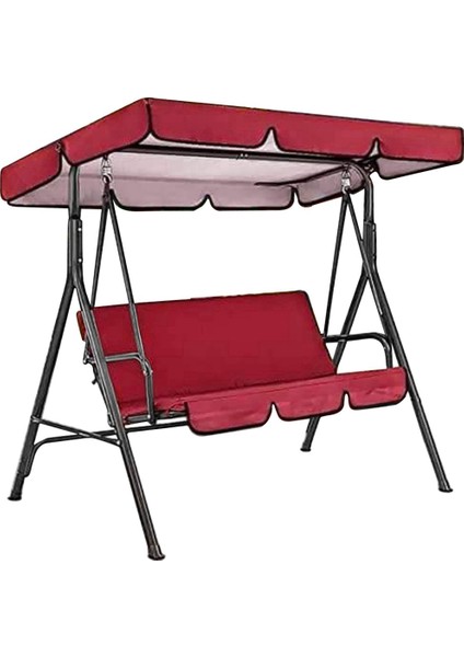 Xin Yue Zhang Yedek Gölgelik, Açık Bahçe Salıncağı Sandalye Gölgelik Örtüsü, Veranda/çim/bahçe Salıncak Minderi (Salıncaksız) Kırmızı (Yurt Dışından)
