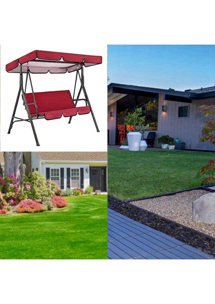 Xin Yue Zhang Yedek Gölgelik, Açık Bahçe Salıncağı Sandalye Gölgelik Örtüsü, Veranda/çim/bahçe Salıncak Minderi (Salıncaksız) Kırmızı (Yurt Dışından) modelleri