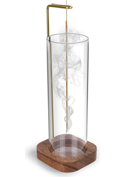 Çıkarılabilir Cam Kül Tutuculu Tütsü Tutucu Mess Free Tütsü Brülör Tutucu, Tütsü Çubuğu Tutucu (Yurt Dışından)