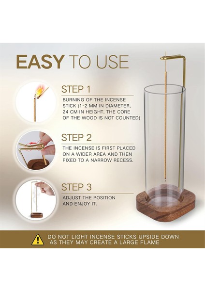 Çıkarılabilir Cam Kül Tutuculu Tütsü Tutucu Mess Free Tütsü Brülör Tutucu, Tütsü Çubuğu Tutucu (Yurt Dışından) fırsatları