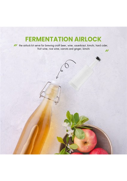 Xin Yue Zhang Fermantasyon Için Hava Kilitleri, Silikon Grometli Fermantasyon Hava Kilidi, Muhafaza, Bira Üretimi, Bira, Şarap, Lahana Turşusu Için (Yurt Dışından) indirimleri