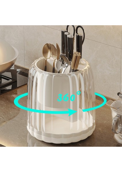 360°DÖNME Kapasiteli Pişirme Gereç Tutucu,tezgah Üstü Gereç Tutucu,çatal Süzgeç Tutucu,plastik Gereç Rafıa (Yurt Dışından) modelleri