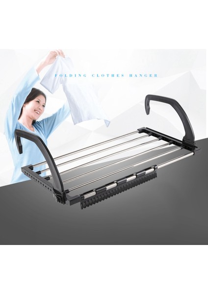 Xin Yue Zhang Balkon Kurutma Ayakkabı Rafı Katlanır Pencere Bezi Kurutma Rafı Çamaşır Elbise Kurutma Makinesi, Kapalı Havlu Depolama Rafı 40 cm (Yurt Dışından) fırsatları