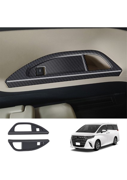 Alphard/vellfire 40 Serisi 2023+ Üçüncü Drenaj Kupası Çerçeve Iç Trim Aksesuarları Karbon Fiber Desen (Yurt Dışından) fiyatları
