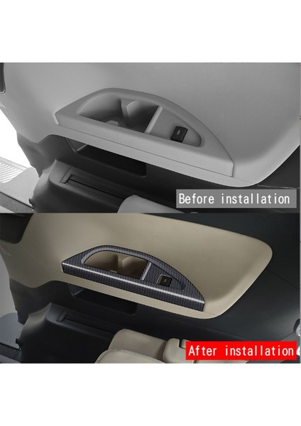 Alphard/vellfire 40 Serisi 2023+ Üçüncü Drenaj Kupası Çerçeve Iç Trim Aksesuarları Karbon Fiber Desen (Yurt Dışından) modelleri