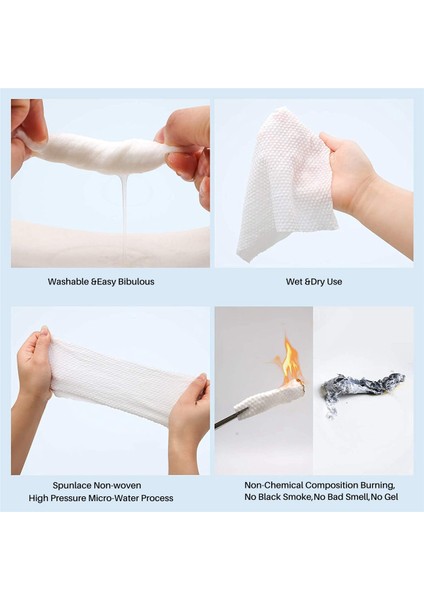 Xin Yue Zhang 100 Adet Tek Kullanımlık Yıkama Yüz Havlusu, Temiz Yüz Havlusu, Pamuktan Yapılmış, Makyaj Havlusunu Çıkarın, Yüz Mendilini Yıkayın (Yurt Dışından) fiyatları