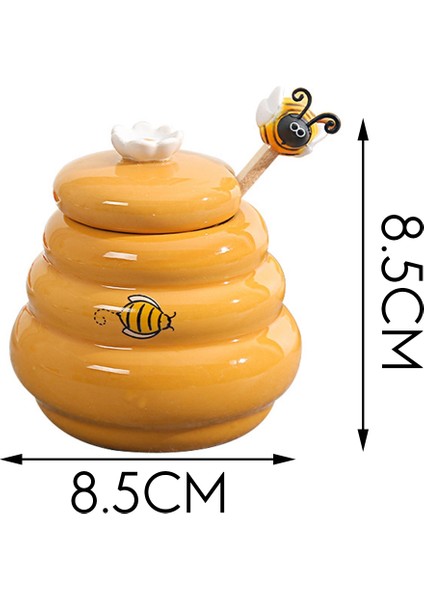 Ξ Ny Ue Zhang Seramik Arı Kovanı Bal Kavanozu ve Ahşap Kepçe Bal Kavanoz Kapaklı Bal Kavanoz Malzemeleri Için Karıştırma Çubuğu Mutfak Aksesuarları (Yurt Dışından) indirimleri