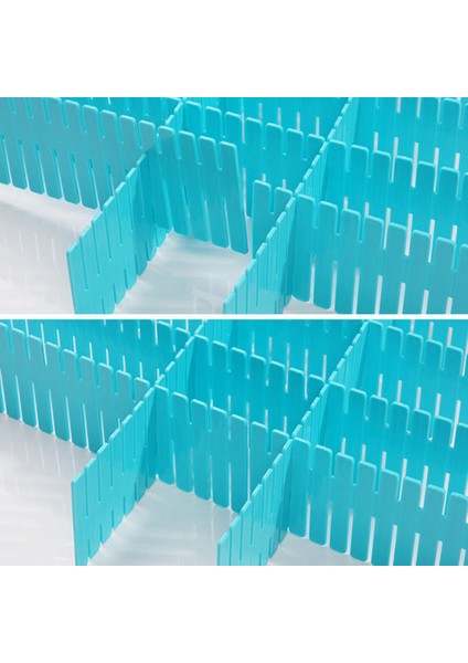 4 Adet Dıy Plastik Çekmece Izgara Ayırıcı Bölücü Bölme Depolama Organizatör Iç Çorap Makyaj Fıçı Tahtası Yeşil (Yurt Dışından) fiyatları