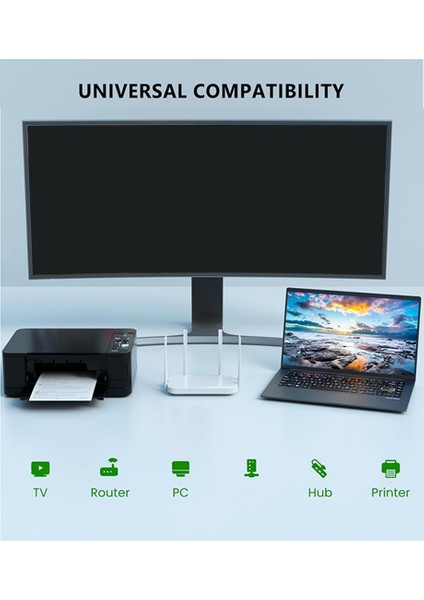 Cat5/5e/6/7/8 Kablo Yönlendiricileri ve Daha Fazlası Için Ethernet Ayırıcı 1'i 2 Arada Yüksek Hızlı 1000MBPS RJ45 Ayırıcı Adaptör (Yurt Dışından)