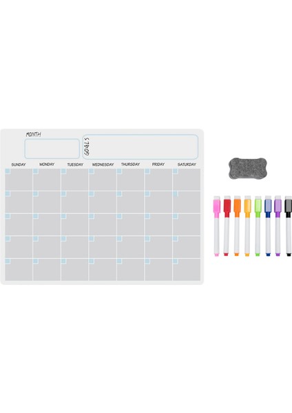 Ξ Ny Ue Zhang A3 Manyetik Beyaz Tahta Kuru Silme Takvim Seti Beyaz Tahta Haftalık Planlayıcısı Buzdolabı Buzdolabı Mutfak Ev 17X12 Inç (Yurt Dışından)