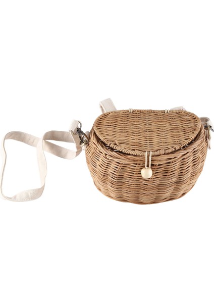 Xin Yue Zhang Arka Sepet Çocuk Bisiklet Sepeti El Yapımı Tattan Çanta Sepeti Çocuk Sırt Çantası (Yurt Dışından) fiyatları