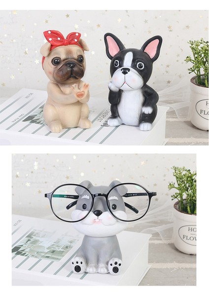 Xin Yue Zhang Yavru Köpek Gözlük Tutucu Standı Gözlük Tutucular Güneş Gözlüğü Ekran Sevimli Hediye B (Yurt Dışından) fiyatları