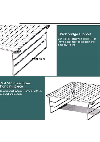 Xin Yue Zhang Katlanır Izgara Izgara Kamp Izgara Katlanır Izgara Mini Açık Izgara Izgara Paslanmaz Çelik Piknik Yürüyüş Kamp Barbekü Için (Yurt Dışından) modelleri
