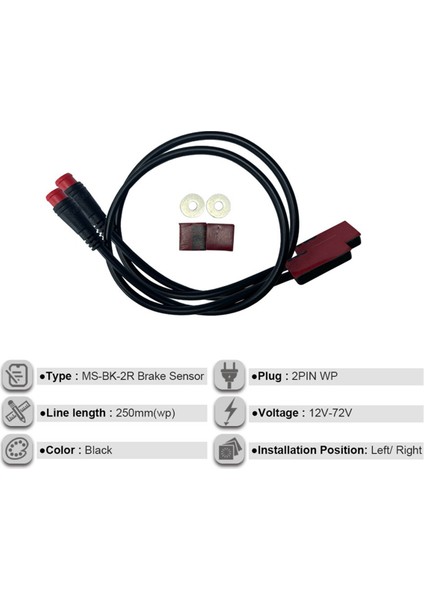 Bisiklet Lityum Modifiye Aksesuarları Su Geçirmez Kapanma Sensörü Ms--2r Spor Aksesuarları (Yurt Dışından) fırsatları