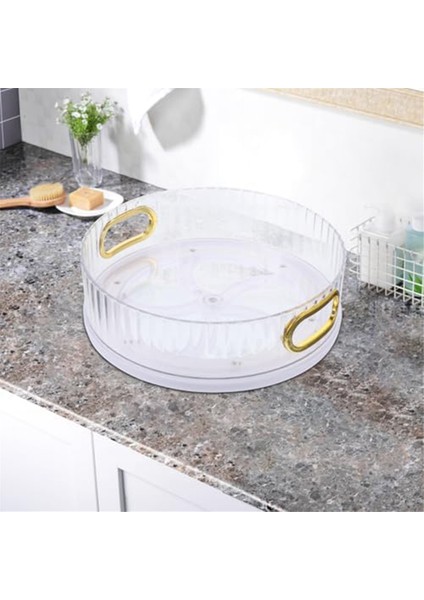 Parfüm Tepsisi Makyaj Tembel Susans 360 Dönen Makyaj Organizatör El Yuvarlak Şeffaf Parfüm Tepsisi Dekoratif (Yurt Dışından) modelleri