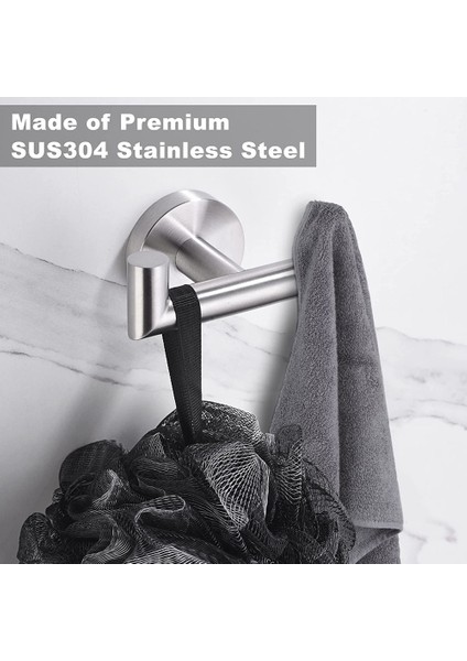 Xin Yue Zhang Banyolar Için Havlu Kancaları, Mutfak Banyo Için Fırçalanmış Nikel Havlu Kancası, Havlu Asmak Için, Mont, Sünger, Giysi Gümüş (Yurt Dışından) modelleri