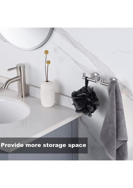 Xin Yue Zhang Banyolar Için Havlu Kancaları, Mutfak Banyo Için Fırçalanmış Nikel Havlu Kancası, Havlu Asmak Için, Mont, Sünger, Giysi Gümüş (Yurt Dışından) indirimleri