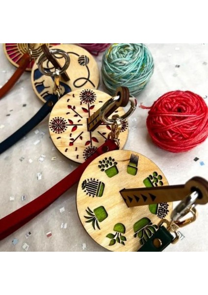 Xin Yue Zhang Adet Taşınabilir Bilek Iplik Tutucu, Ahşap Bilek Iplik Tutucu, Örgü Crochete Için Iplik Dolaşmasını ve Yanlış Hizalanmasını Önler, C (Yurt Dışından)