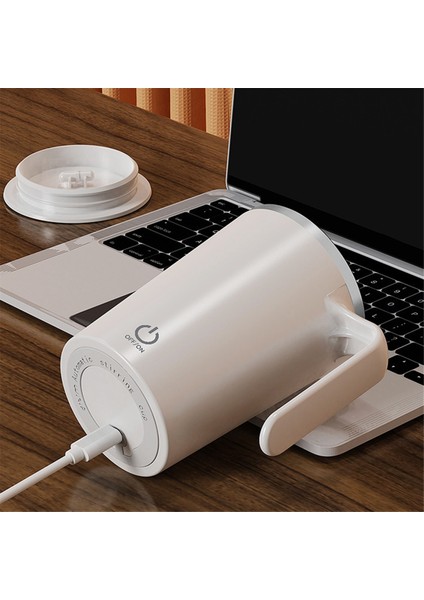 Kendini Karıştıran Kahve Kupa Şarj Edilebilir Otomatik Manyetik Karıştırma Bardağı, 400 ml Elektrikli Karıştırma Bardağı Otomatik Mikser Bardak Beyaz (Yurt Dışından) indirimleri