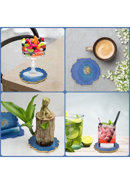 Xin Yue Zhang Coaster Reçine, Bardak Mats Için Silikon Coaster Depolama Tutucu Kalıp ile Düzensiz Coaster, Coaster Yapma Araçları (Yurt Dışından)
