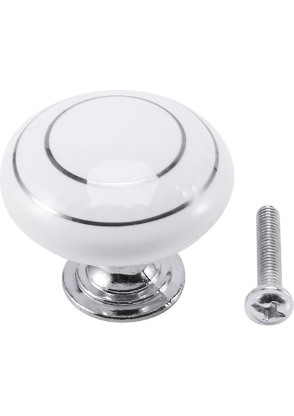 Xin Yue Zhang 1 x Seramik Kapı/gardırop/dolap/dolap Topuzu Kolu Çekmece Beyaz (Yurt Dışından)