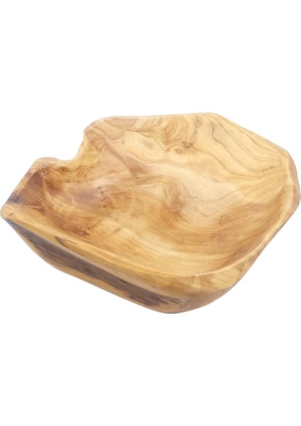 Ahşap Meyve Salatası Servis Kasesi El Oyması Kök Kaseler Oturma Odası Gerçek Ahşap Şeker Kase 15-19 cm (Yurt Dışından)