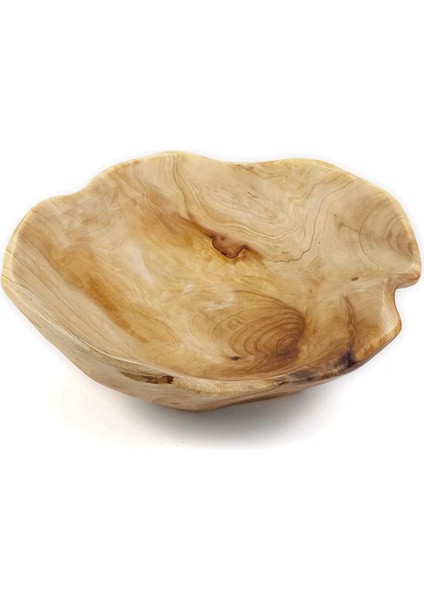 Ahşap Meyve Salatası Servis Kasesi El Oyması Kök Kaseler Oturma Odası Gerçek Ahşap Şeker Kase 15-19 cm (Yurt Dışından)