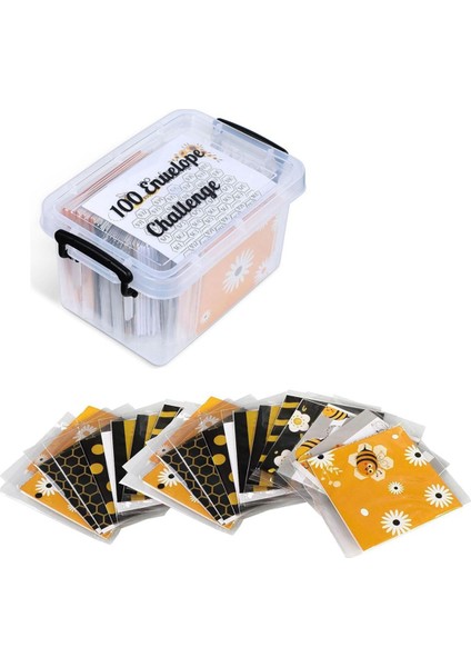100PCS Zarf Mücadelesi Kutu Seti, Bütçeleme Için Bütçe Planlayıcı Kitabı (Yurt Dışından)