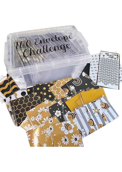 100PCS Zarf Mücadelesi Kutu Seti, Bütçeleme Için Bütçe Planlayıcı Kitabı (Yurt Dışından) fırsatları