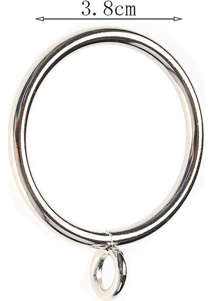 Xin Yue Zhang 40'lı Paket Perde Halkaları, 38MM Iç Çaplı Demir Perde Halkaları Perdeler ve Çubuklar Için Asma Halkaları, Gümüş (Yurt Dışından) fiyatları