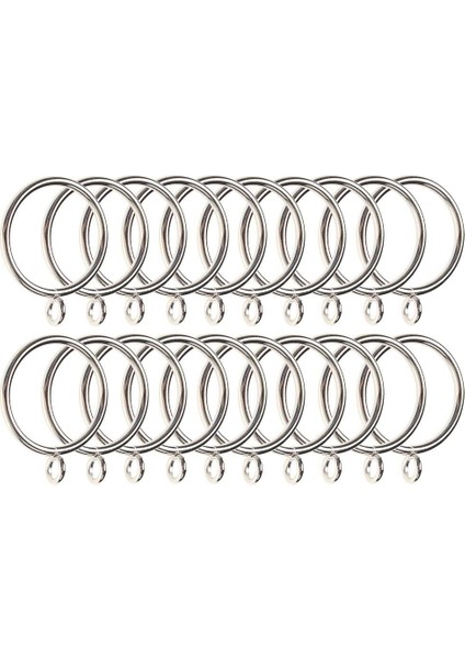 Xin Yue Zhang 40'lı Paket Perde Halkaları, 38MM Iç Çaplı Demir Perde Halkaları Perdeler ve Çubuklar Için Asma Halkaları, Gümüş (Yurt Dışından) modelleri