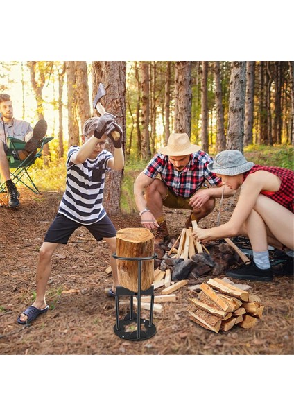 Kindling Splitter Yakacak Odun Ağır Hizmet Tipi Ahşap Splitter Manuel Splitter Yakacak Odun Kesici Kış Ev Kamp Alanı Için Siyah (Yurt Dışından)