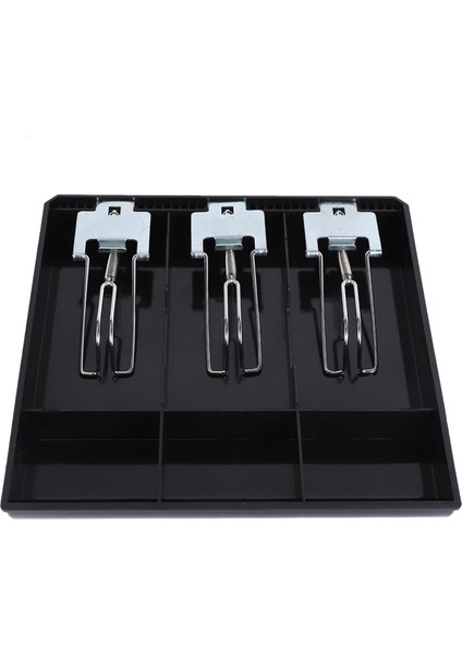 Xin Yue Zhang 3-Izgara Para Nakit Para Kayıt Ekleme Tepsisi Değiştirme Kasiyer Çekmece Depolama Kayıt Tepsisi Kutusu Sınıflandır Mağaza (Yurt Dışından)