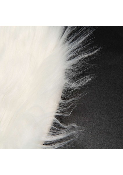 Xin Yue Zhang Suni Koyun Derisi Yün Halı 30 x 30 cm Kabarık Yumuşak Uzun Tüylü Dekoratif Halı Yastık Sandalye Koltuk Minderi (Yuvarlak Beyaz) (Yurt Dışından) fırsatları