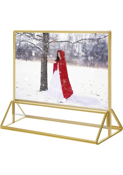 Yatay Şeffaf Akrilik Burcu Tutucu Çift Taraflı Masa Menü Resim Çerçeveleri Düğün Masa Numaraları Restoran Tabelaları A (Yurt Dışından) indirimleri