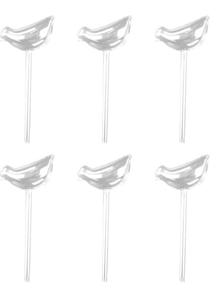 Xin Yue Zhang 6 Adet Bitki Suluk Kendi Kendine Sulama Küresi Kendi Kendine Sulama El Üflemeli Şeffaf Cam Bitki Su Ampulü Kapalı/açık Sulama (Yurt Dışından)