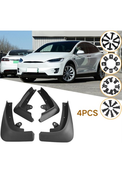 Araba Çamur Flaps Çamurluklar Sıçrama Muhafızları Model x 2016-2021 Araba Dekorasyon Aksesuarları (Yurt Dışından) fiyatları