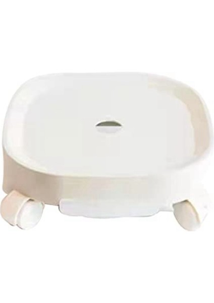 Bitki Paleti,tekerlekli ve Su Hazneli Bitki Standı, Saksı, Rulolu Yuvarlak Saksı, Beyaz (Yurt Dışından) fiyatları