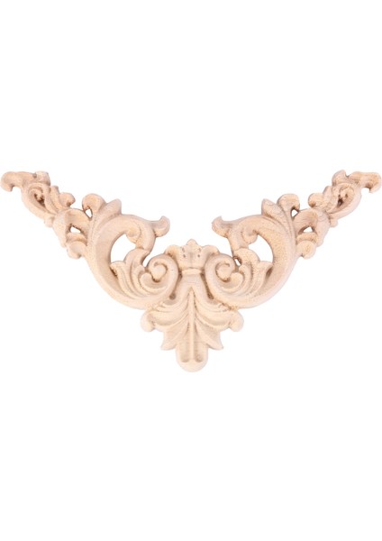 Xin Yue Zhang Boyasız Ahşap Meşe Oyma Köşe Onlay Aplike Mobilya Ev Dekor 12.5X12.5CM (Yurt Dışından) fiyatları