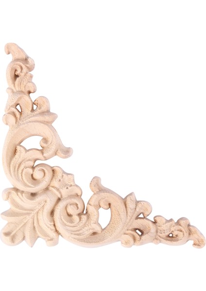 Xin Yue Zhang Boyasız Ahşap Meşe Oyma Köşe Onlay Aplike Mobilya Ev Dekor 12.5X12.5CM (Yurt Dışından) modelleri