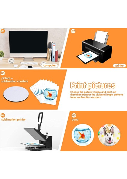 Ξ Ny Ue Zhang Yuvarlak Süblimasyon Boş Coaster Süblimasyon Boş Coaster Süblimasyon Isı Transfer Coaster Sıcak Preslenmiş Coaster 16 Adet (Yurt Dışından) fiyatları