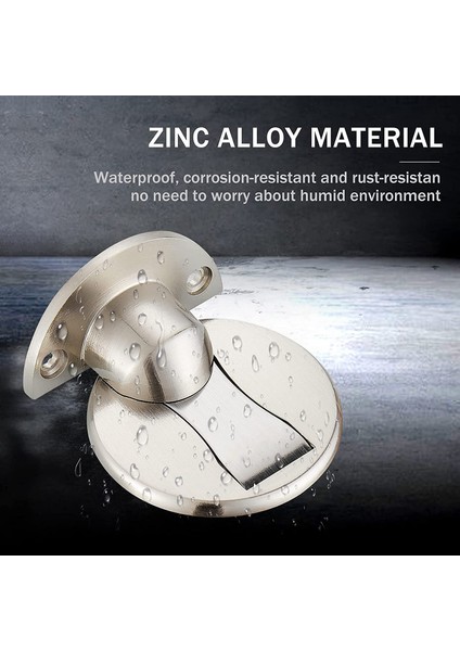 Xin Yue Zhang Zemine Monte Mıknatıslı Kapı Durdurucu - Görünmez Manyetik Kapı Durdurucu, Mıknatıslar Kapı Durdurucu Duvar Pervanesi Açık Tutma (Gümüş) (Yurt Dışından) fırsatları