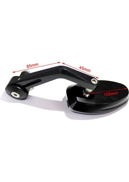 Motosiklet Bisiklet Cruiser Chopper Atv Alüminyum 7/8 Inç 22MM Bar Sonu Yan Dikiz Aynası (Yurt Dışından)
