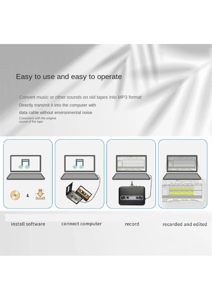 Taşınabilir USB Kaset Yakalama Radyo Çalar USB Kaset Mp3 Dönüştürücü Müzik Çalar Walkman Kaset Kaydedici (Yurt Dışından)